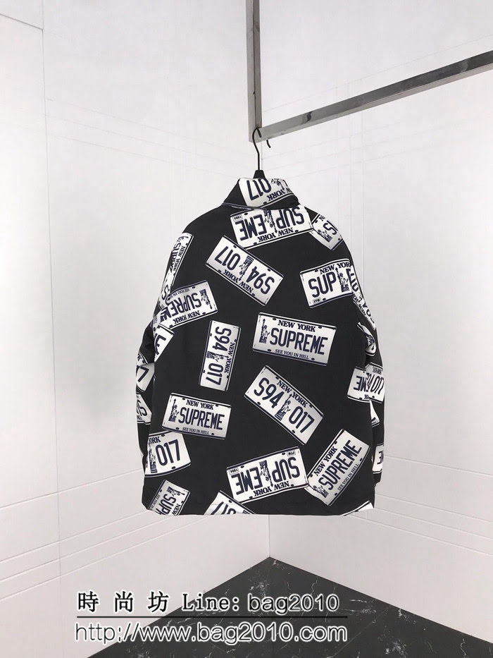 SUPREME 18Aw SuP車牌 麵包羽絨服 超級厚重 防風斜紋純棉 羽絨服 男女同款 ydi2563